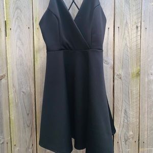 Charlotte Russe Black Skater Dress Size Large